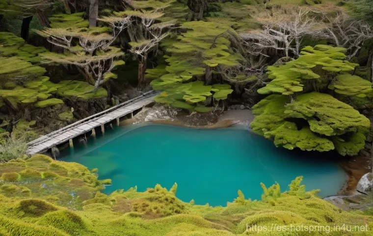 핫스프링 휴양지 - **Prompt 1: Serene Natural Thermal Springs in Patagonia**
    "A wide shot of a tranquil natural the...