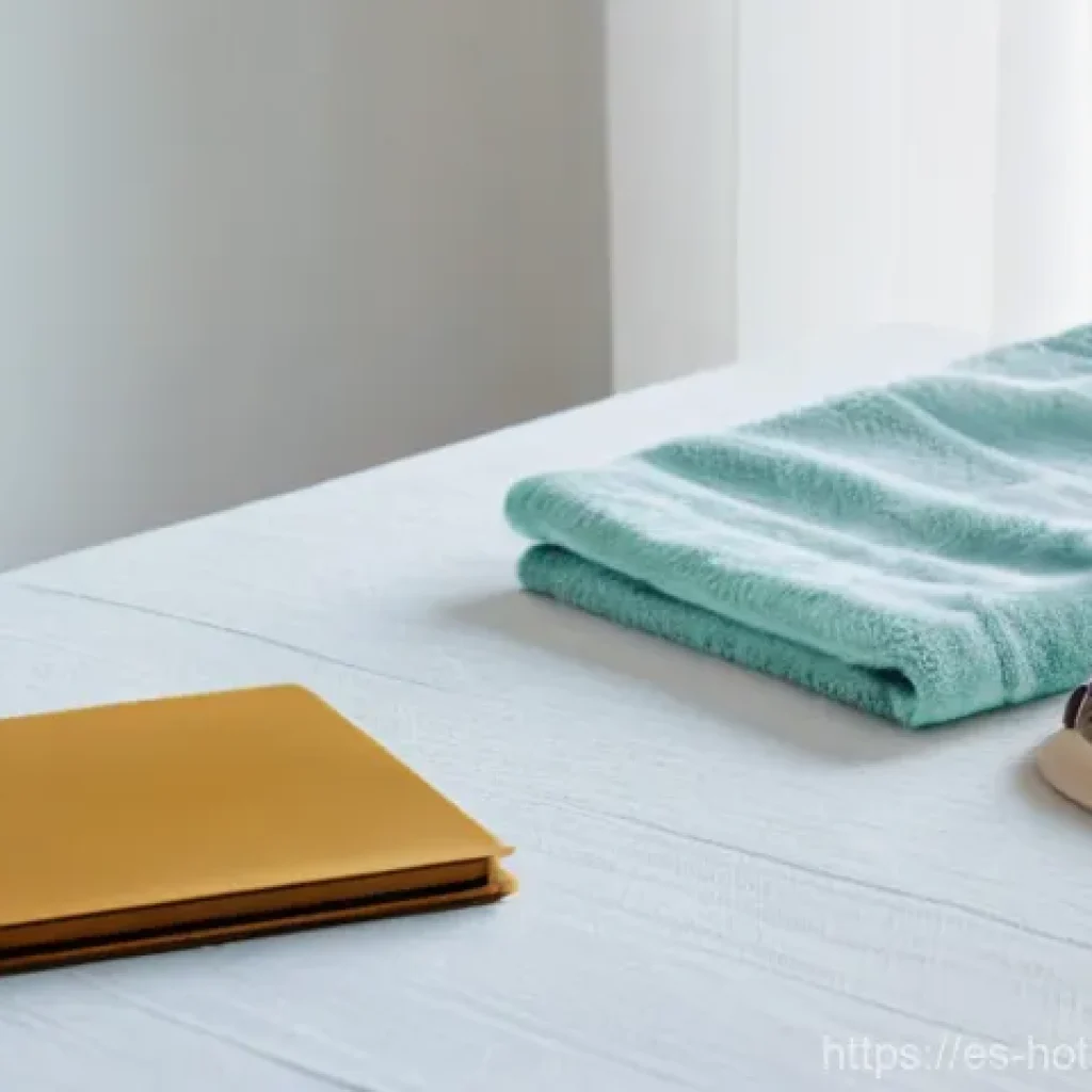 온천에서 편안한 휴식 방법 - **Spa Preparation & Digital Detox:** A serene individual, dressed in comfortable, modest loungewear,...