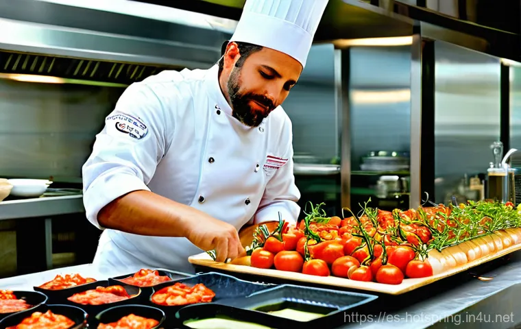 온천에서 즐길 수 있는 음식 - **Elixir of Wellness: Thermal Harmony and Living Foods in a Spanish Balneario**
    A serene indoor ...